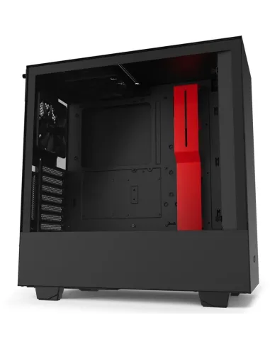 NZXT H510i Cristal Templado USB 3.1 RGB Negro/Rojo