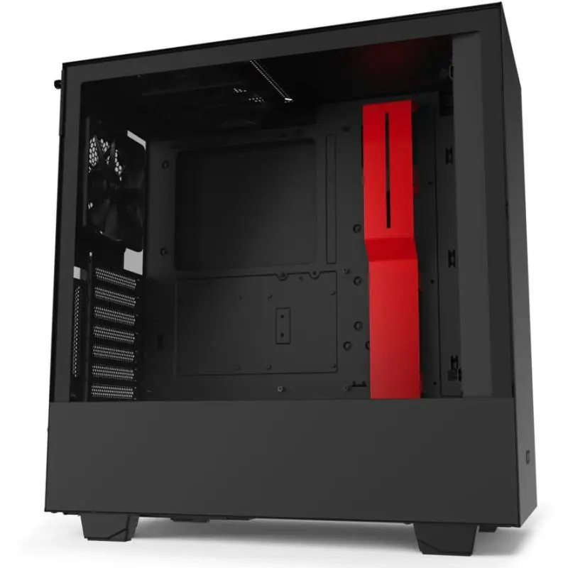 NZXT H510i Cristal Templado USB 3.1 RGB Negro/Rojo