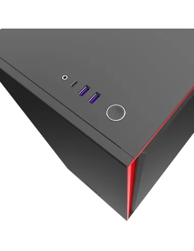 NZXT H710 Cristal Templado USB 3.1 Negro/Rojo Mate