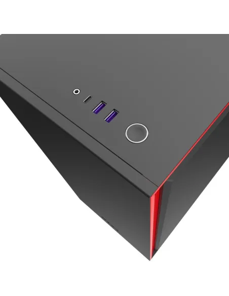 NZXT H710 Cristal Templado USB 3.1 Negro/Rojo Mate