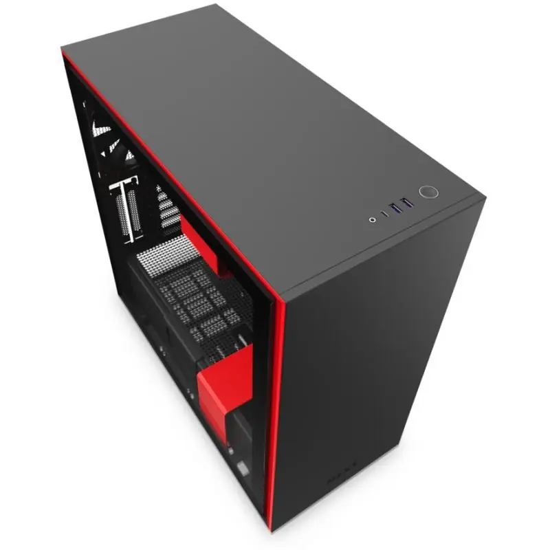 NZXT H710 Cristal Templado USB 3.1 Negro/Rojo Mate