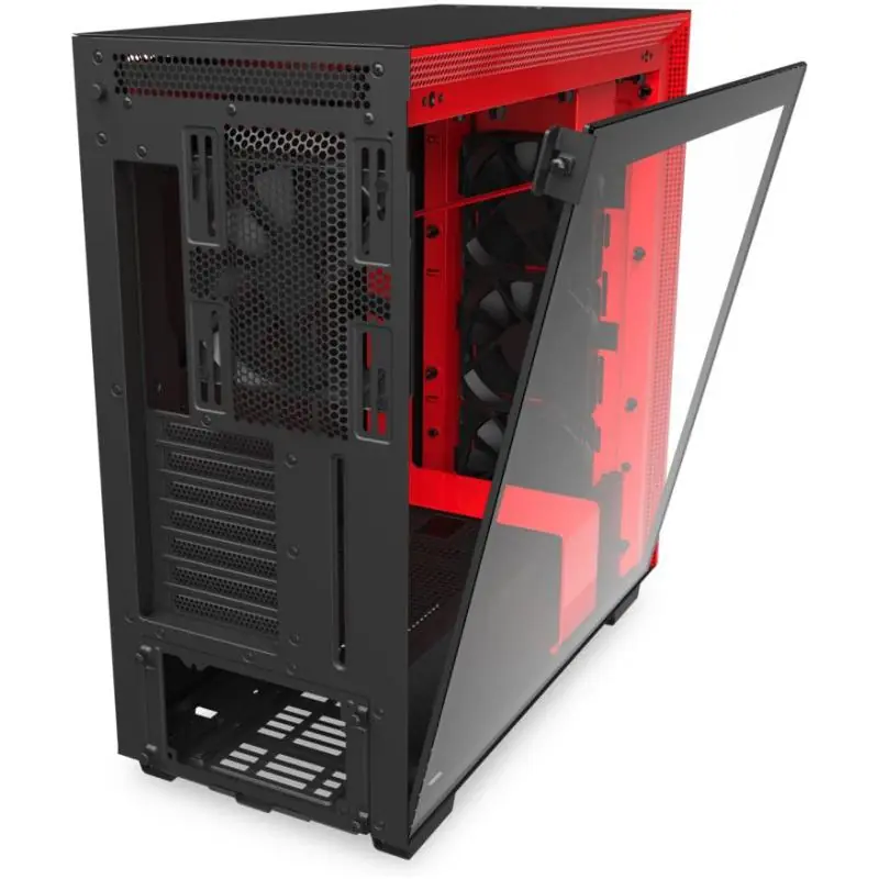 NZXT H710 Cristal Templado USB 3.1 Negro/Rojo Mate