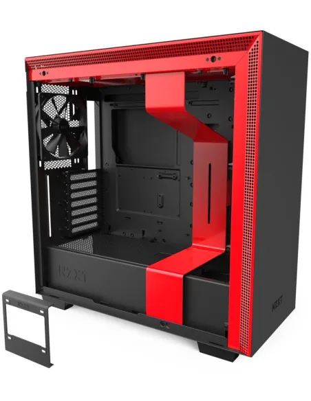 NZXT H710 Cristal Templado USB 3.1 Negro/Rojo Mate