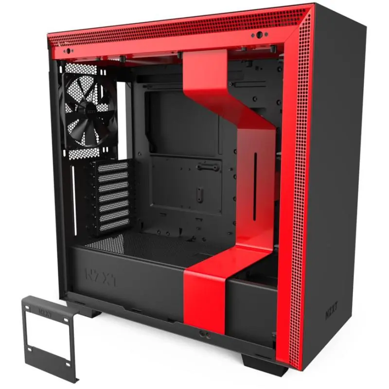 NZXT H710 Cristal Templado USB 3.1 Negro/Rojo Mate