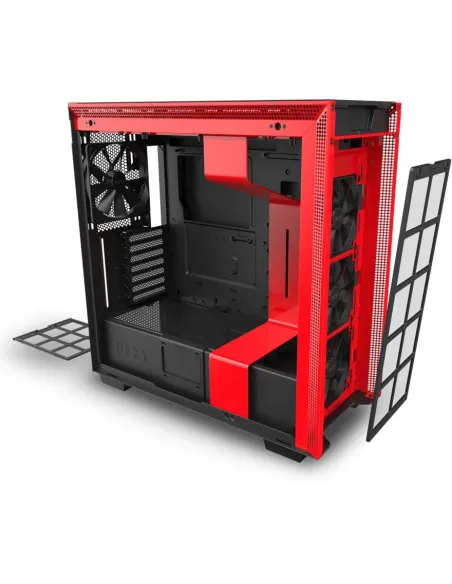 NZXT H710 Cristal Templado USB 3.1 Negro/Rojo Mate