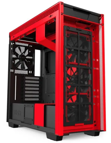 NZXT H710 Cristal Templado USB 3.1 Negro/Rojo Mate