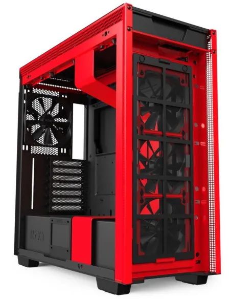 NZXT H710 Cristal Templado USB 3.1 Negro/Rojo Mate