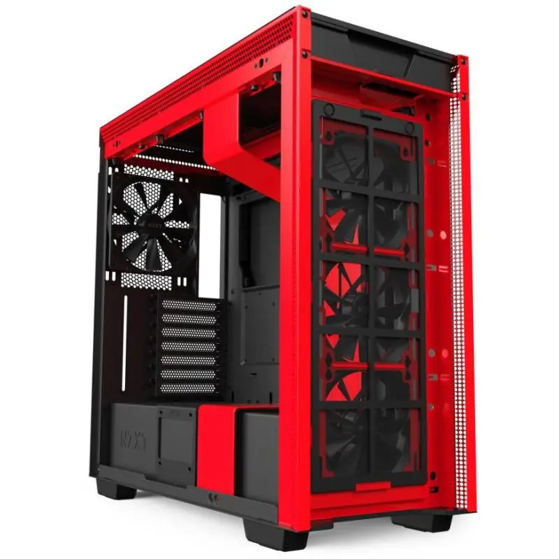 NZXT H710 Cristal Templado USB 3.1 Negro/Rojo Mate