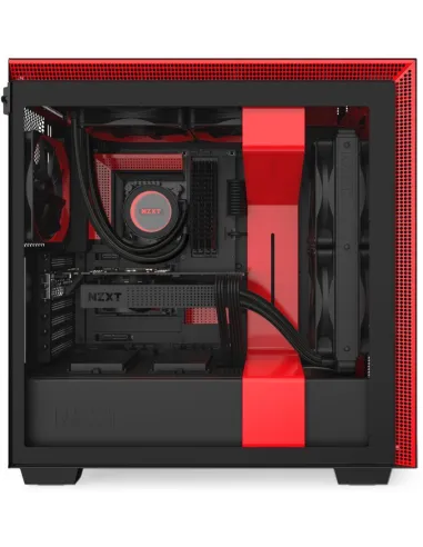 NZXT H710 Cristal Templado USB 3.1 Negro/Rojo Mate