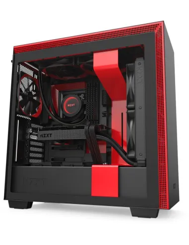 NZXT H710 Cristal Templado USB 3.1 Negro/Rojo Mate