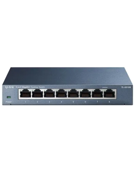 TP-LINK TL-SG108 Switch 8 Puertos Gigabit 10/100/1000 Mbps Metálico