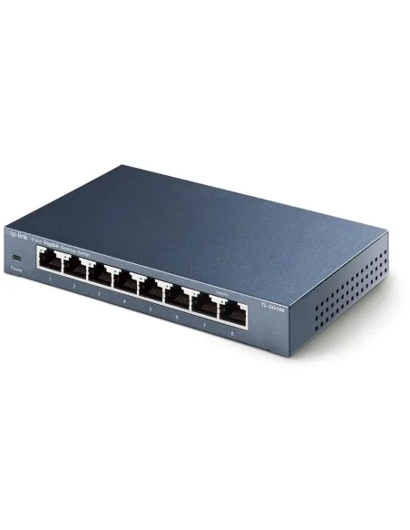 TP-LINK TL-SG108 Switch 8 Puertos Gigabit 10/100/1000 Mbps Metálico