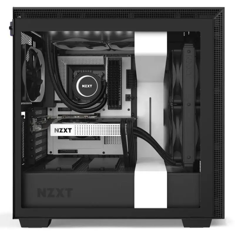 NZXT H710i Cristal Templado USB 3.1 RGB Blanco Mate