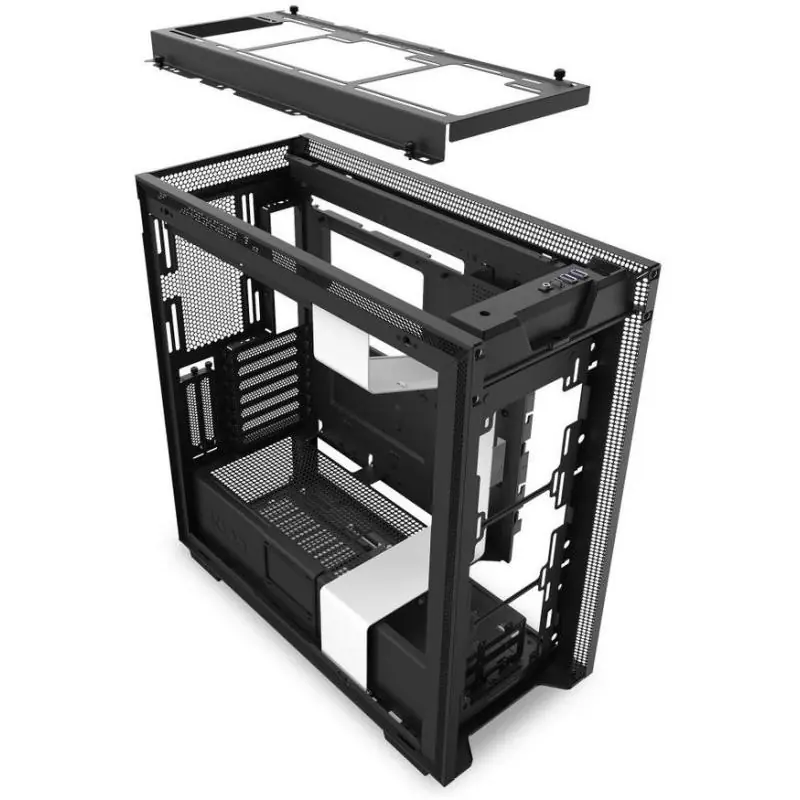 NZXT H710i Cristal Templado USB 3.1 RGB Blanco Mate