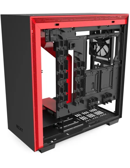 NZXT H710i Cristal Templado USB 3.1 RGB Negro/Rojo Mate