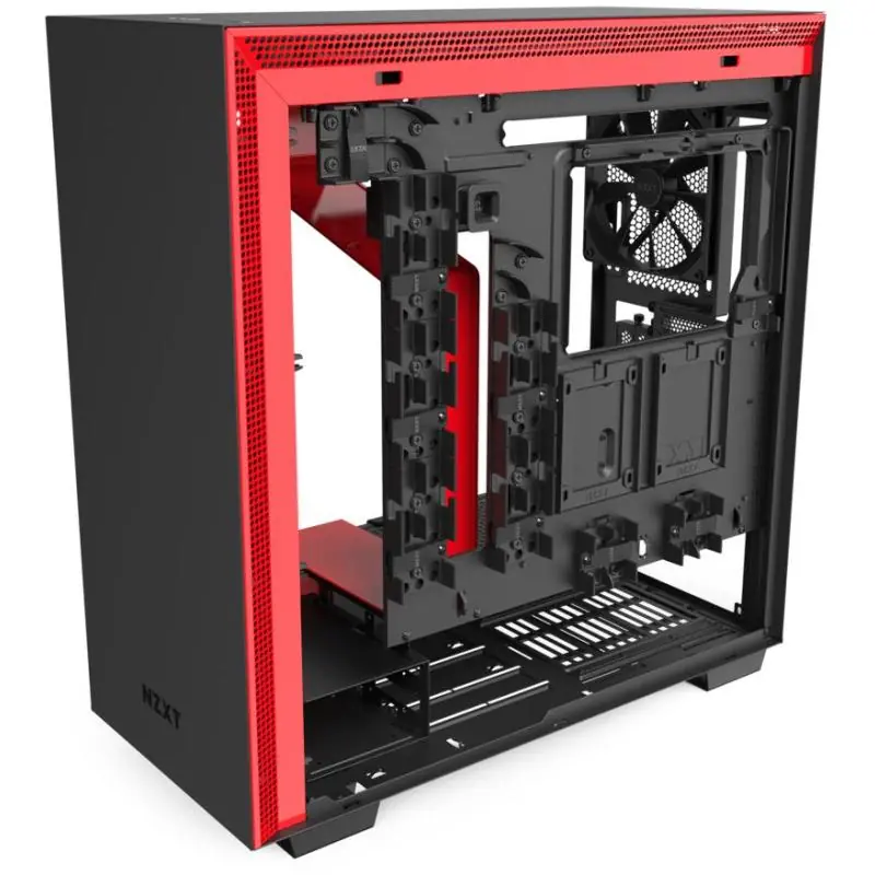 NZXT H710i Cristal Templado USB 3.1 RGB Negro/Rojo Mate