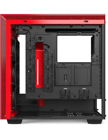 NZXT H710i Cristal Templado USB 3.1 RGB Negro/Rojo Mate