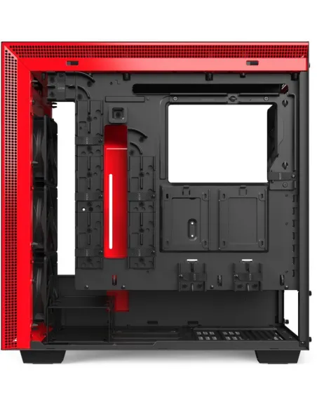 NZXT H710i Cristal Templado USB 3.1 RGB Negro/Rojo Mate