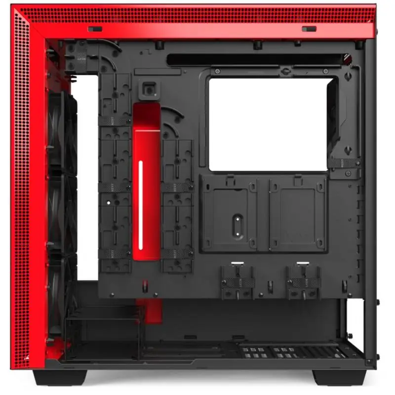 NZXT H710i Cristal Templado USB 3.1 RGB Negro/Rojo Mate