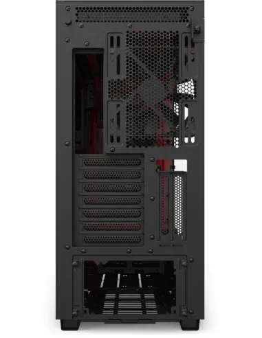 NZXT H710i Cristal Templado USB 3.1 RGB Negro/Rojo Mate