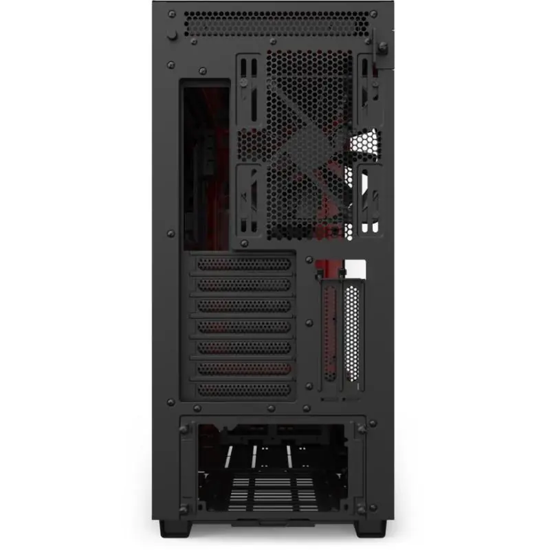 NZXT H710i Cristal Templado USB 3.1 RGB Negro/Rojo Mate