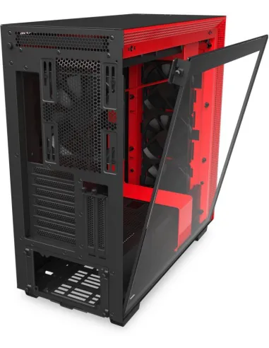 NZXT H710i Cristal Templado USB 3.1 RGB Negro/Rojo Mate