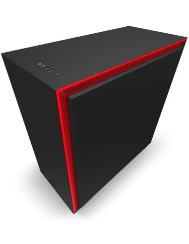 NZXT H710i Cristal Templado USB 3.1 RGB Negro/Rojo Mate