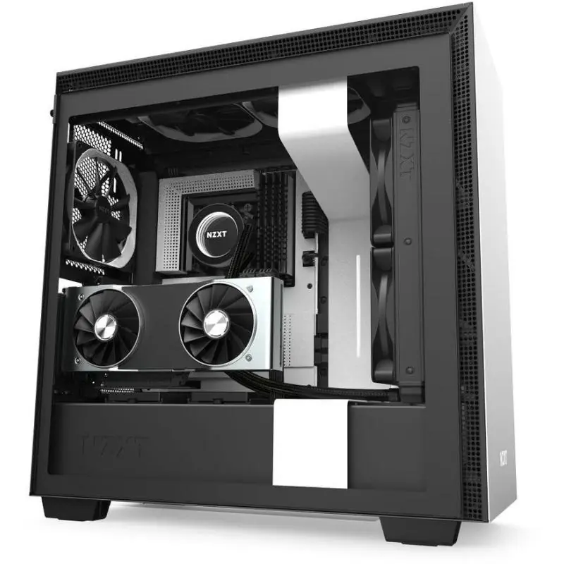 NZXT H710i Cristal Templado USB 3.1 RGB Blanco Mate