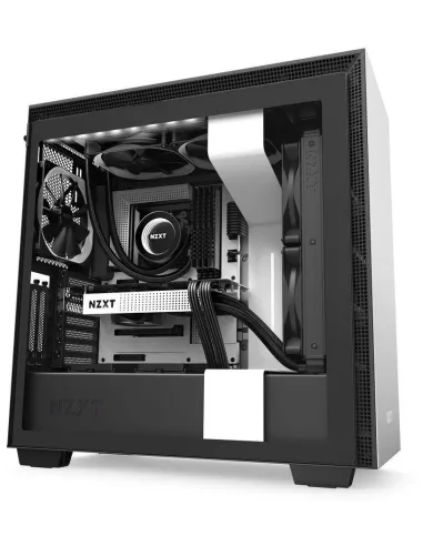 NZXT H710i Cristal Templado USB 3.1 RGB Blanco Mate