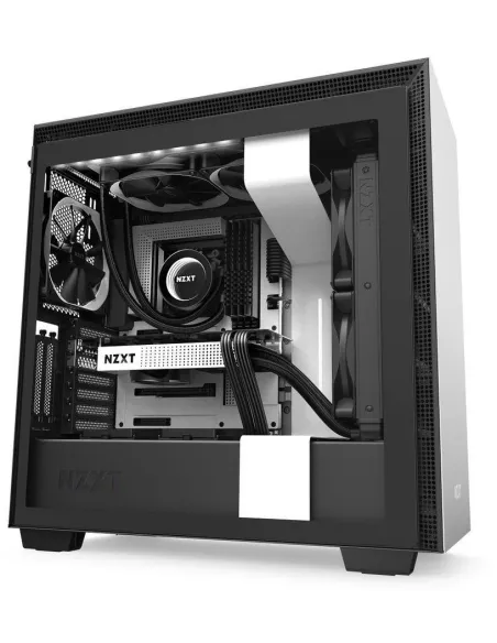 NZXT H710i Cristal Templado USB 3.1 RGB Blanco Mate