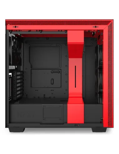 NZXT H710i Cristal Templado USB 3.1 RGB Negro/Rojo Mate