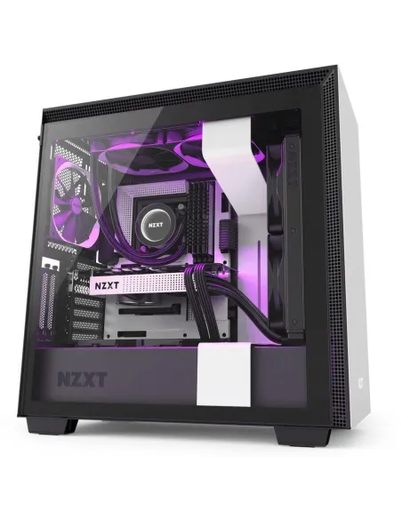 NZXT H710i Cristal Templado USB 3.1 RGB Blanco Mate