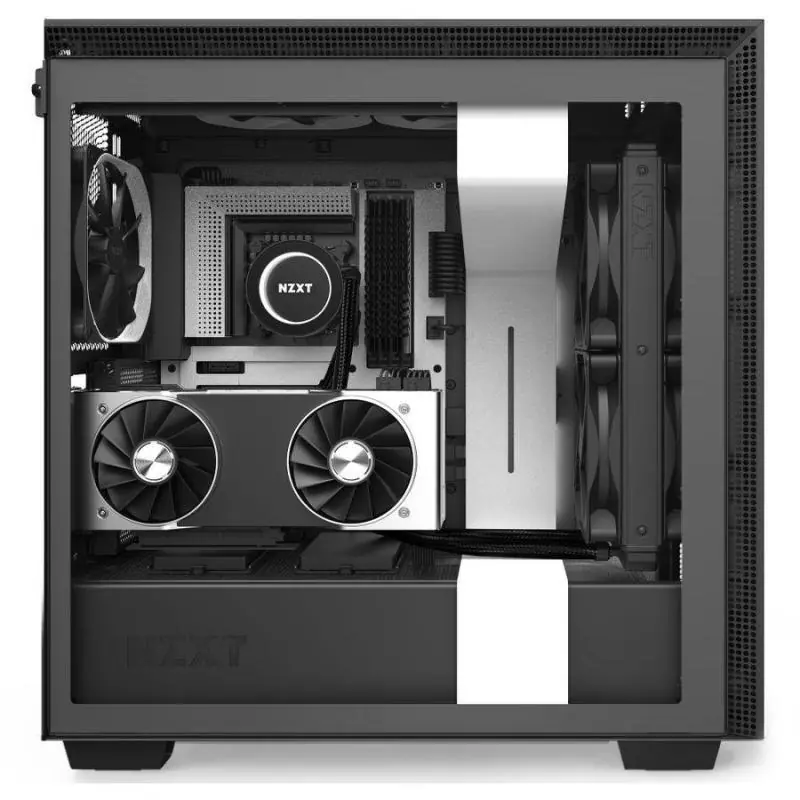 NZXT H710i Cristal Templado USB 3.1 RGB Blanco Mate