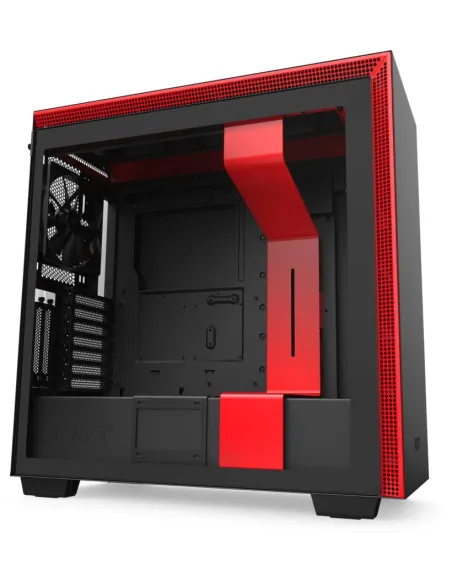 NZXT H710i Cristal Templado USB 3.1 RGB Negro/Rojo Mate