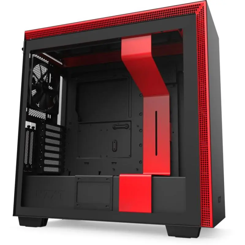 NZXT H710i Cristal Templado USB 3.1 RGB Negro/Rojo Mate