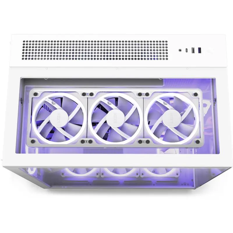 NZXT H9 Elite Cristal Templado USB 3.2 Blanca