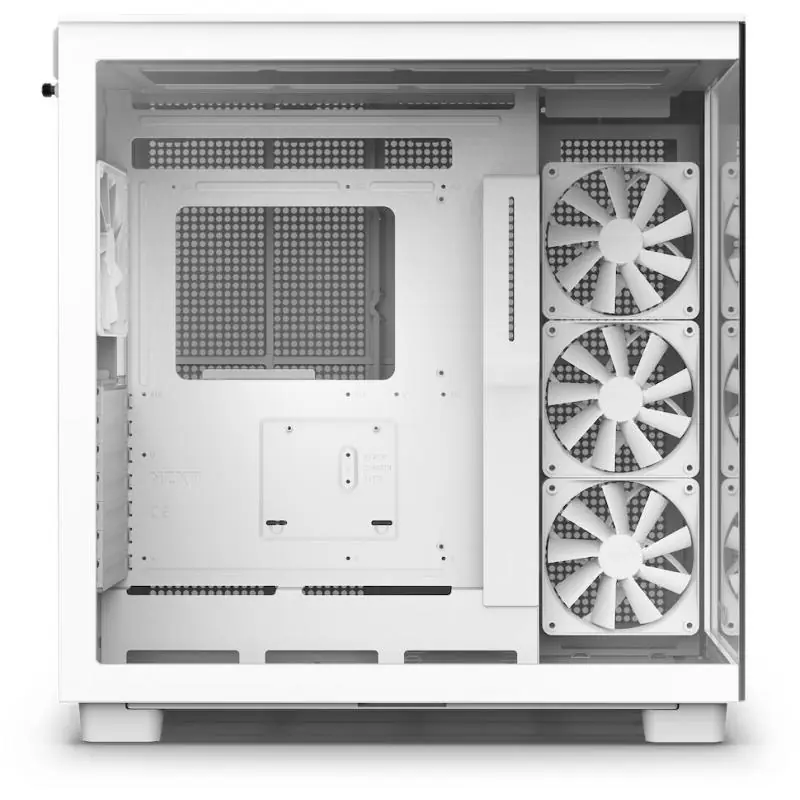 NZXT H9 Flow Cristal Templado USB 3.2 Blanca