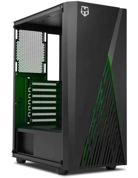 Nox Hummer Frost Cristal Templado USB 3.0 aRGB Negra