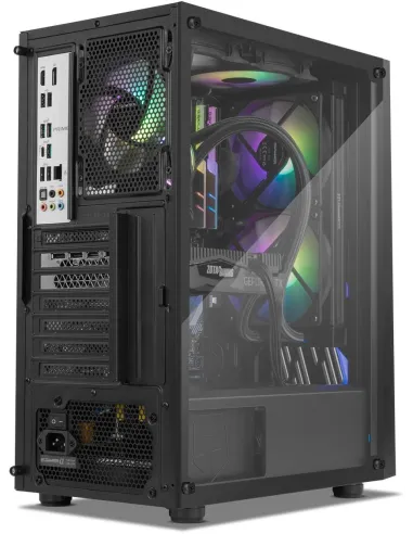 Nox Hummer Frost Cristal Templado USB 3.0 aRGB Negra