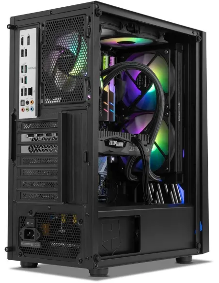 Nox Hummer Frost Cristal Templado USB 3.0 aRGB Negra