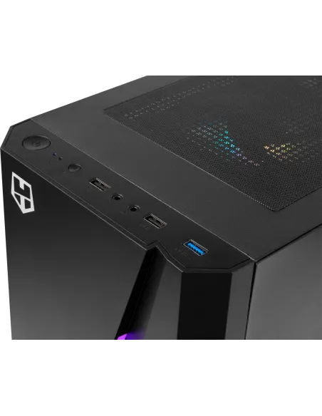 Nox Hummer Frost Cristal Templado USB 3.0 aRGB Negra