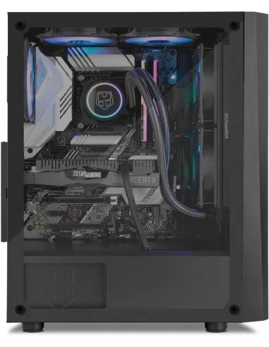 Nox Hummer Frost Cristal Templado USB 3.0 aRGB Negra