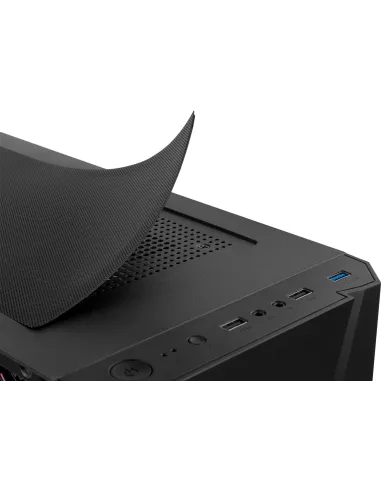 Nox Hummer Frost Cristal Templado USB 3.0 aRGB Negra