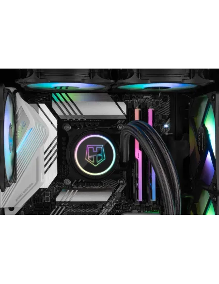 Nox Hummer Frost Cristal Templado USB 3.0 aRGB Negra