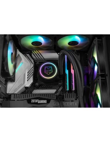 Nox Hummer Frost Cristal Templado USB 3.0 aRGB Negra