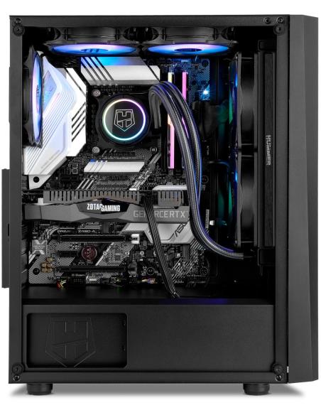 Nox Hummer Frost Cristal Templado USB 3.0 aRGB Negra