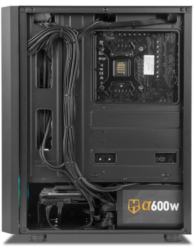 Nox Hummer Frost Cristal Templado USB 3.0 aRGB Negra