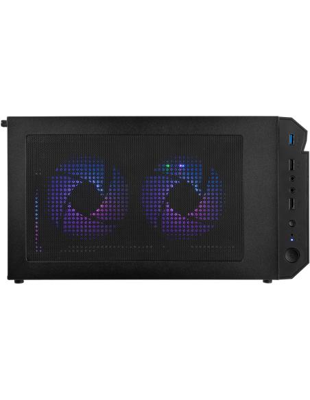 Nox Hummer Frost Cristal Templado USB 3.0 aRGB Negra