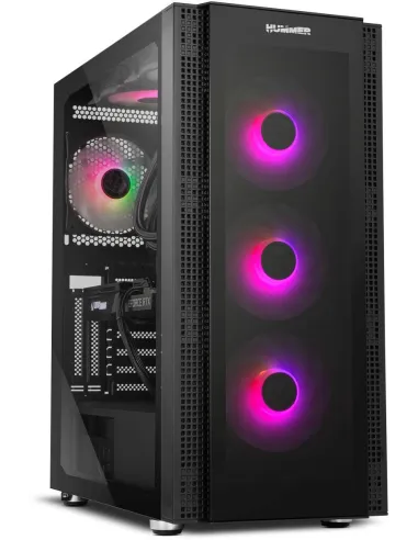 Nox Hummer Horus ARGB E-ATX Cristal Templado USB 3.0 Negra