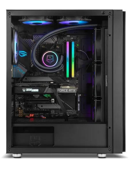 Nox Hummer Horus ARGB E-ATX Cristal Templado USB 3.0 Negra